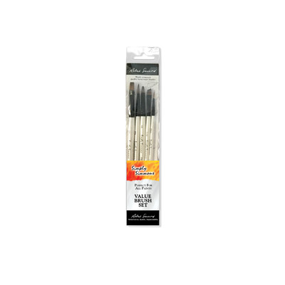 Simply Simmons Short-Handle Brush Set, Go-To (5pc)
