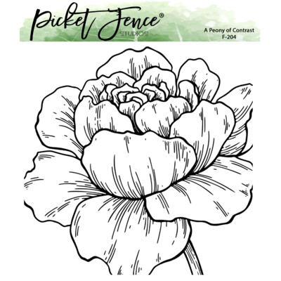 Clear Stamp, A Peony of Contrast