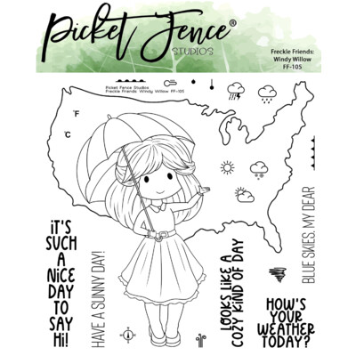 Clear Stamp, Freckle Friends: Windy Willow