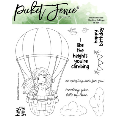 Clear Stamp, Freckle Friends: Climbing Calliope