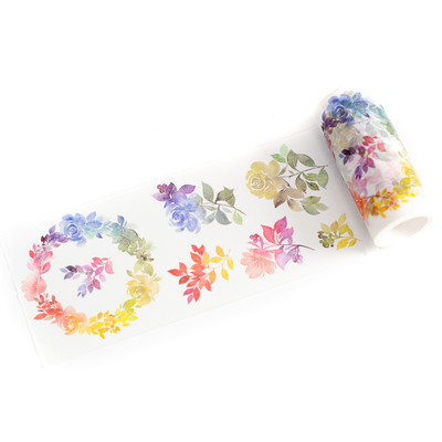 Washi Tape, Rainbow Floral Washi