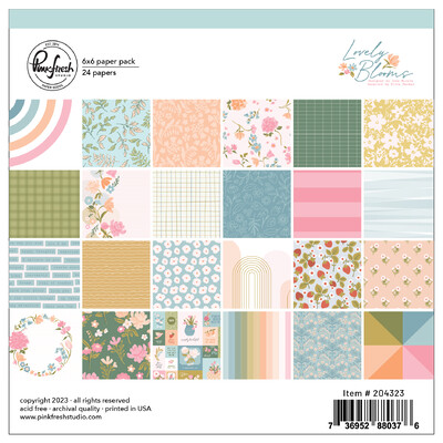 6X6 Paper Pack, Lovely Blooms