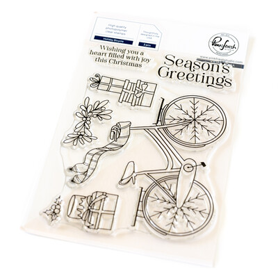 Clear Stamp, Holiday Bicycle