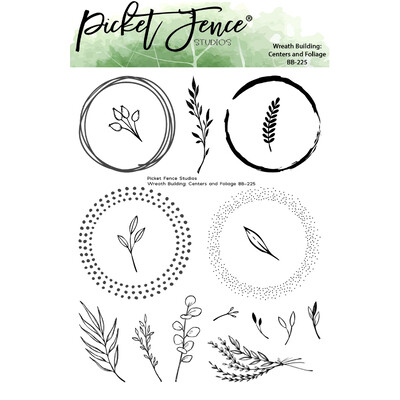 Clear Stamp, Wreath Building: Centers and Foliage