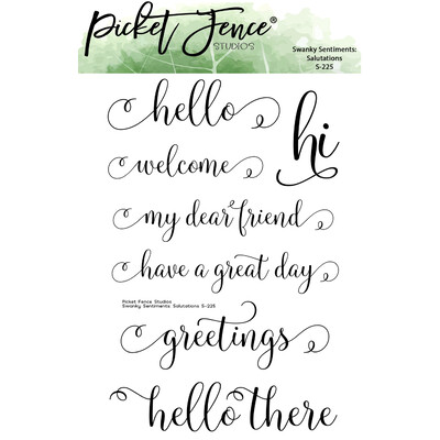 Clear Stamp, Swanky Sentiments: Salutations