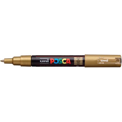 Paint Marker, PC-1M Extra Fine Bullet - Gold