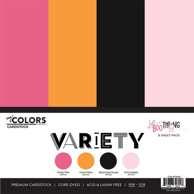 12X12 Cardstock Variety Pack, Lil' Boo Thing (8 sheets)