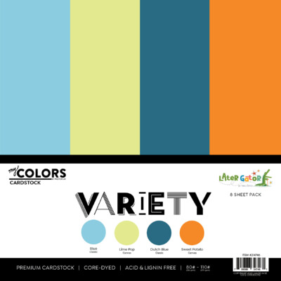 12X12 Cardstock Variety Pack, Later Gator (8 sheets)