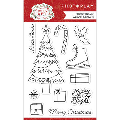 Clear Stamp, Holly and Ivy