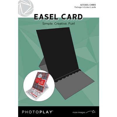 A2 Easel Cards, Black (6pk)