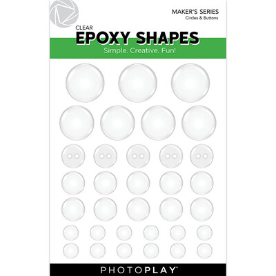 Clear Epoxy Shapes, Circles & Buttons without Die