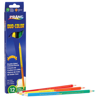 Duo Colored Pencil Set, 12 Colors (6pc)