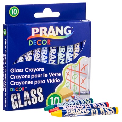 Decor Glass Crayons Set, 10 Colors
