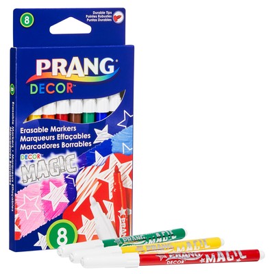 Decor Magic Erasable Art Marker Set, 8 Colors
