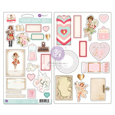 Chipboard Stickers, Love Notes