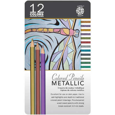 Metallic Colored Pencil Set (12pc)