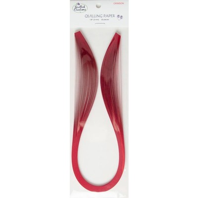 Solid Color Quilling Papers, Crimson 1/8"