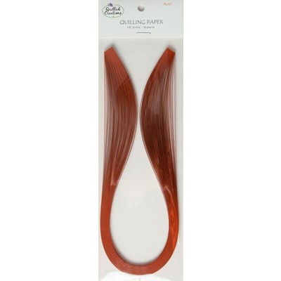 Solid Color Quilling Papers, Rust 1/8"