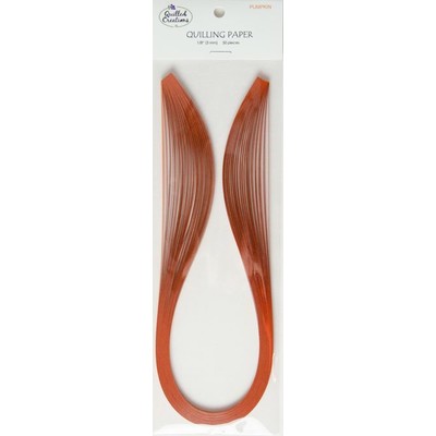 Solid Color Quilling Papers, Pumpkin 1/8"
