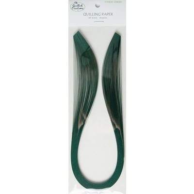 Solid Color Quilling Papers, Forest Green 1/8"