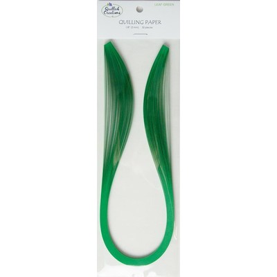 Solid Color Quilling Papers, Leaf Green 1/8"
