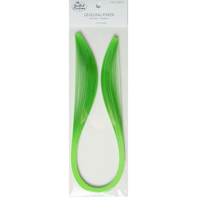 Solid Color Quilling Papers, Lime Green 1/8"
