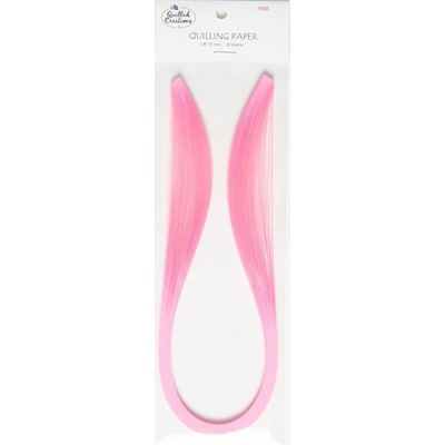 Solid Color Quilling Papers, Pink 1/8"