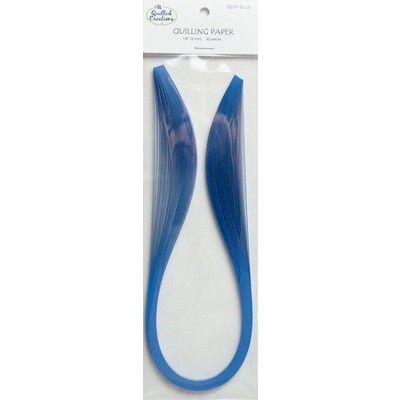 Solid Color Quilling Papers, Deep Blue 1/8"