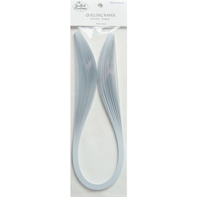 Solid Color Quilling Papers, Pastel Blue 1/8"