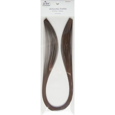 Solid Color Quilling Papers, Brown 1/8"