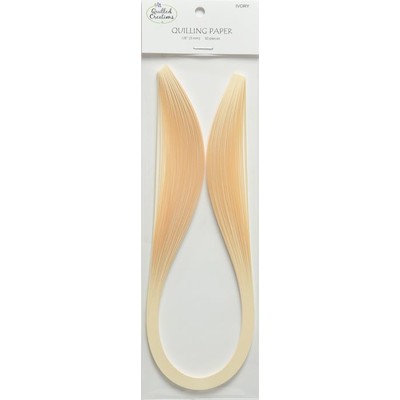 Solid Color Quilling Papers, Ivory 1/8"