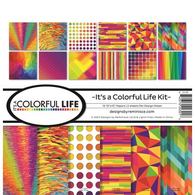 12X12 Collection Kit, It's a Colorful Life