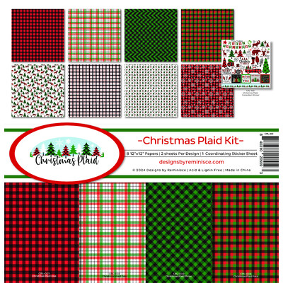 12X12 Collection Kit, Christmas Plaid