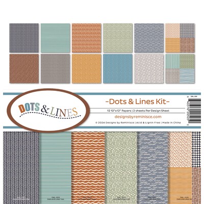 12X12 Collection Kit, Dots and Lines