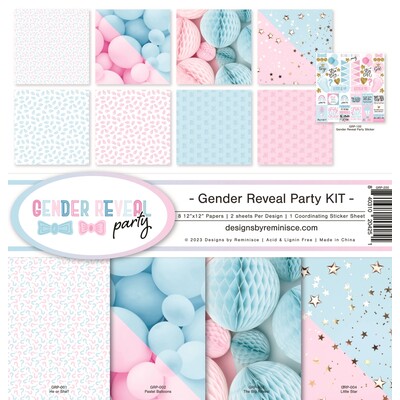 12X12 Collection Kit, Gender Reveal Party