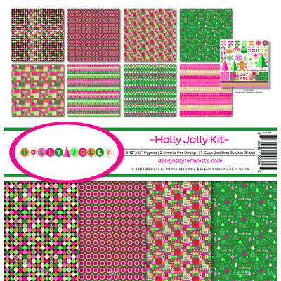 12X12 Collection Kit, Holly Jolly