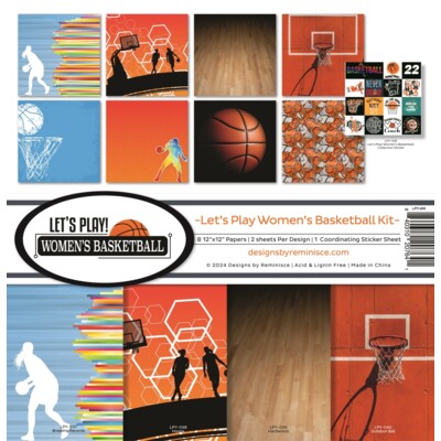 12X12 Collection Kit, Let's Play Women's Basketball