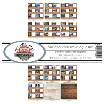 12X12 Collection Kit, National Park Travelogue