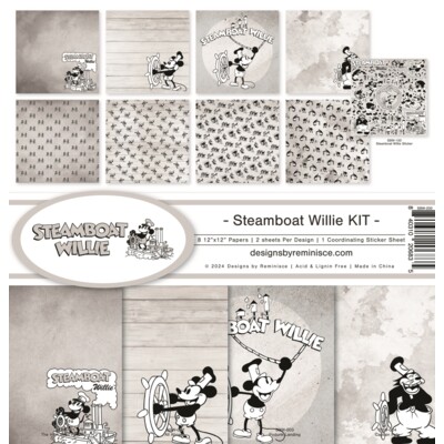 12X12 Collection Kit, Steamboat Willie