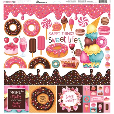 12X12 Sticker Sheet, Sweet Treats