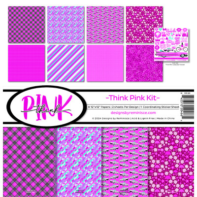 12X12 Collection Kit, Think Pink!