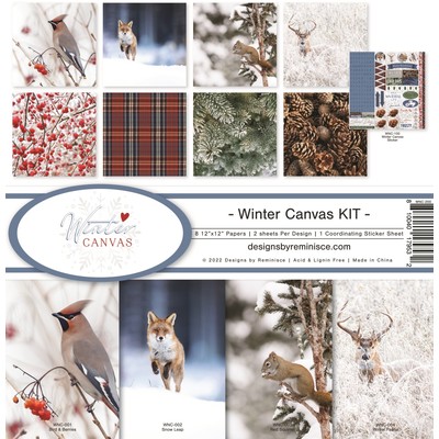 12X12 Collection Kit, Winter Canvas