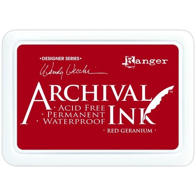 Archival Ink Pad, Red Geranium