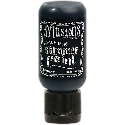 Dylusions Shimmer Paint, Black Marble