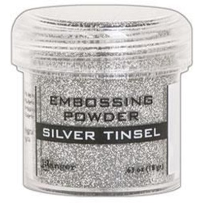 Embossing Powder, Silver Tinsel