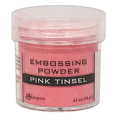 Embossing Powder, Pink Tinsel
