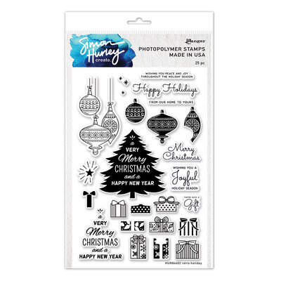Simon Hurley create. Clear Stamp, Retro Holiday