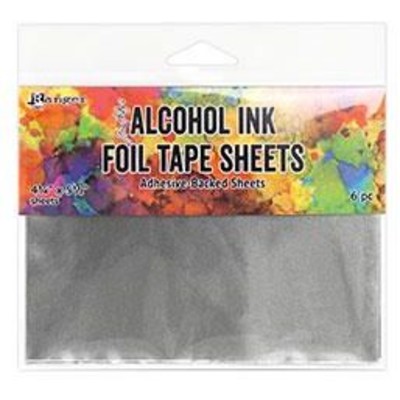 Tim Holtz Alcohol Ink Foil Tape Sheets 4.25 x 5.5 (6pcs)