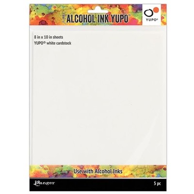 Alcohol Ink Yupo Paper, White - 8" x 10" (86lbs 5 Pack)