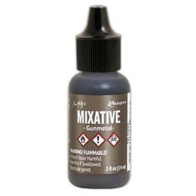Tim Holtz Alcohol Ink Metallic Mixative, Gunmetal